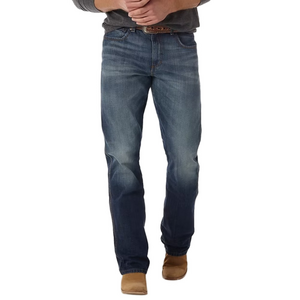 Wrangler Relaxed Boot Cut Men Male W30 L32 Inch Denim Western Cowboy Blue Jeans